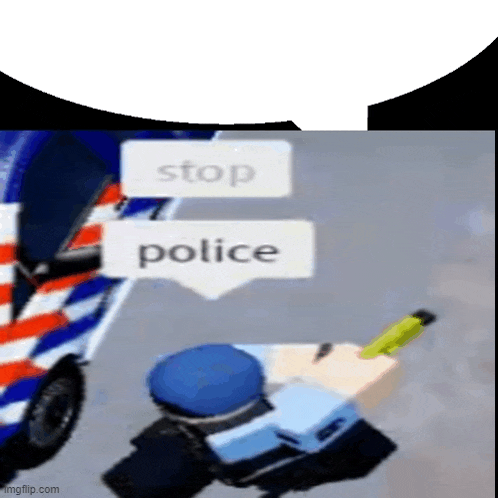 a police officer is standing in front of a police car and holding a pencil .
