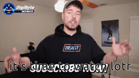 Mr Beast Lord Of The Rings GIF - Mr Beast Lord Of The Rings It'S Time To Watch Lotr GIFs