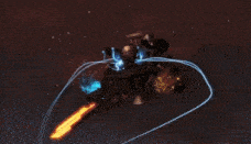 a black hole is being created in the middle of a galaxy .