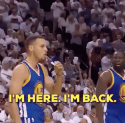 Back In Action GIF - Steph Curry Im Here Im Back GIFs