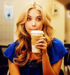 Lilly Collins Coffee GIF - Lilly Collins Coffee Drink GIFs
