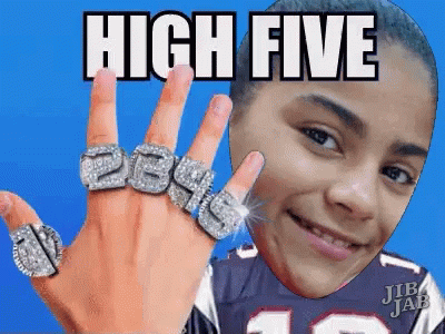 High Five Fingers GIF - High Five Fingers Rings GIFs
