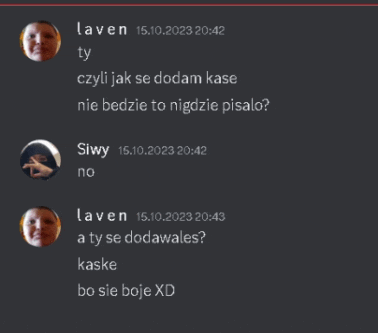 a screenshot of a conversation between two people