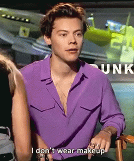 Harry Styles No Make Up GIF - Harry Styles No Make Up Lie GIFs