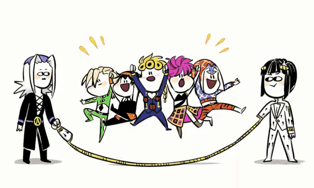 a group of people are standing next to each other holding hands .