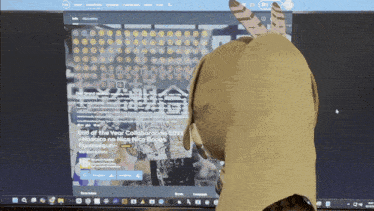 a computer screen shows the end of the year collaboration 2022