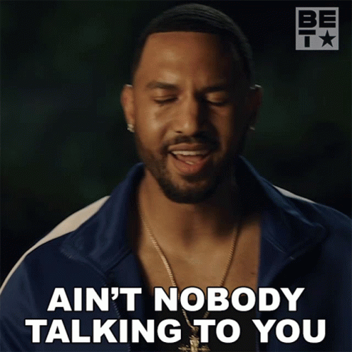 Aint Nobody Talking To You Randy GIF - Aint Nobody Talking To You Randy Tales GIFs