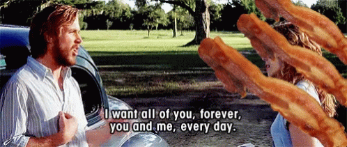 Bacon I Love Bacon GIF - Bacon I Love Bacon I Want All Of You GIFs