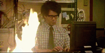 Ignoring Your Problems GIF - Ignore Fire Dontcare GIFs