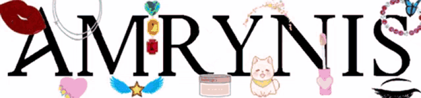 the word amrynis is surrounded by various images