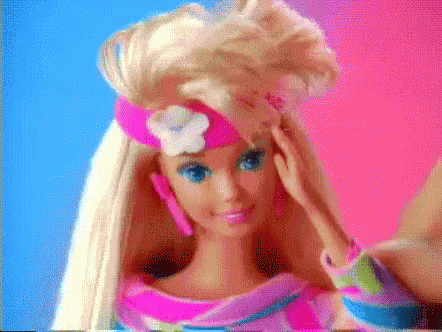 Barbie Brushing Hair GIF - Barbie Brushing Hair Fabulous GIFs