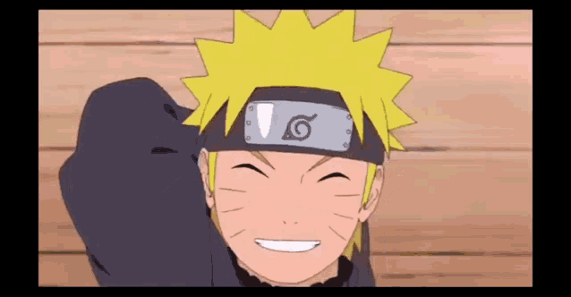 a close up of a cartoon character wearing a headband and smiling