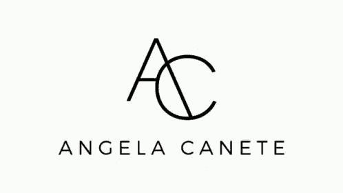 a logo for angela canete shows a letter a and c