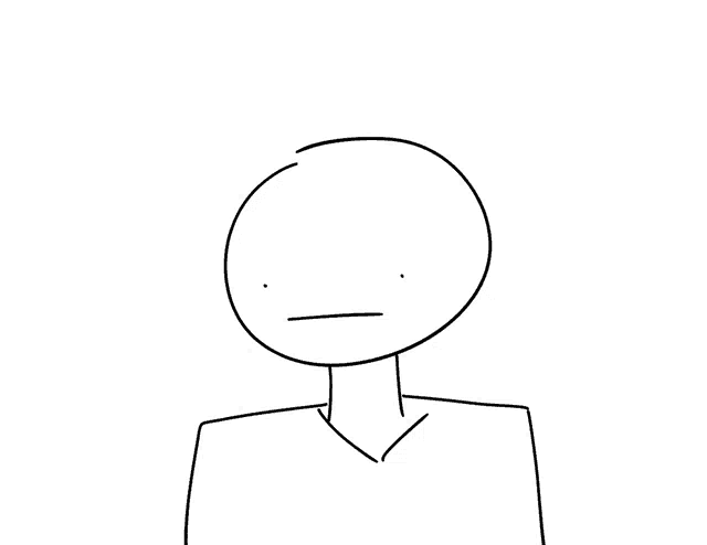 a black and white drawing of a person 's face with a v-neck