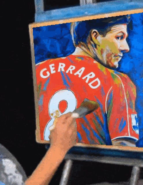Steven Gerrard Painting GIF - Steven Gerrard Painting GIFs