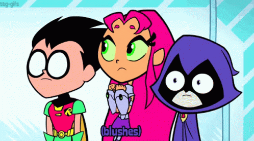 Teen Titans Go Raven GIF - Teen Titans Go Raven Blushes GIFs