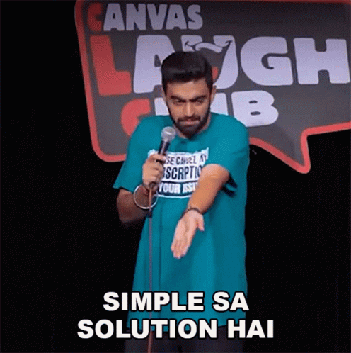 Simple Sa Solution Hai Rahul Dua GIF - Simple Sa Solution Hai Rahul Dua सरलसमाधानहै GIFs