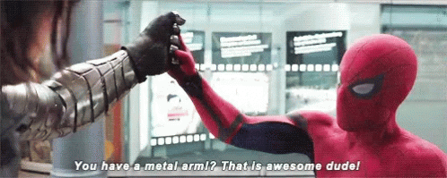 You Have A Metal Arm Winter Soldier GIF - You Have A Metal Arm Winter Soldier Spiderman GIFs