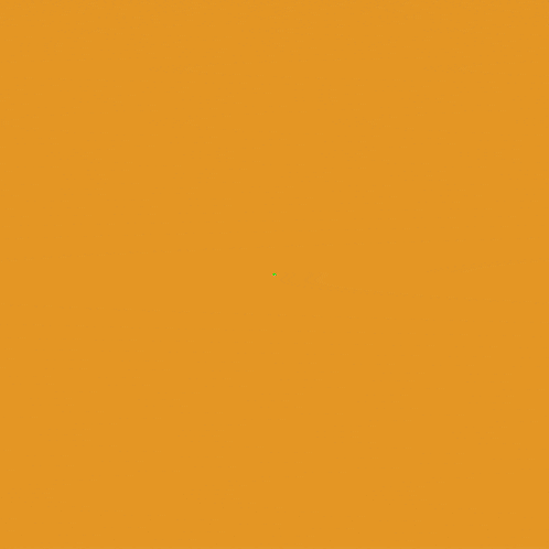 an orange background with a white circle and a black circle in the middle