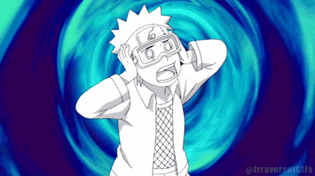 a black and white drawing of a boy wearing goggles with the words introvert gifs below it