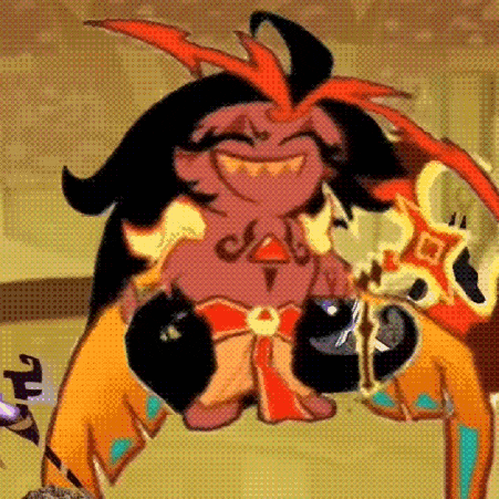 a cartoon character with a skull on his chest is holding a skull and smiling .