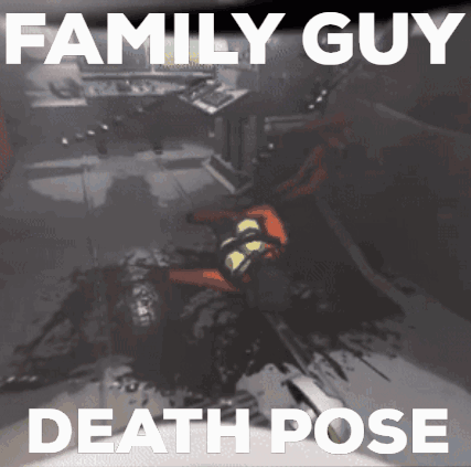 Family Guy Death Pose Lethal Company GIF - Family Guy Death Pose Lethal Company Death GIFs