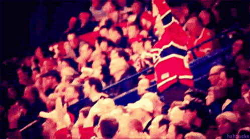 Montreal Canadiens Habs Fan GIF - Montreal Canadiens Habs Fan Praise GIFs
