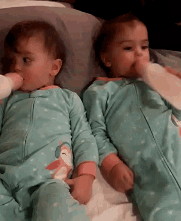 Twins Babies GIF - Twins Babies Drink GIFs