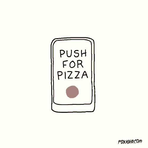 a black and white drawing of a car with the words `` pizza person '' written on the side .