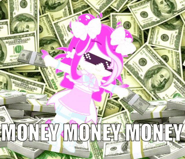Money Money Money Money GIF - Money Money Money Money Gacha GIFs