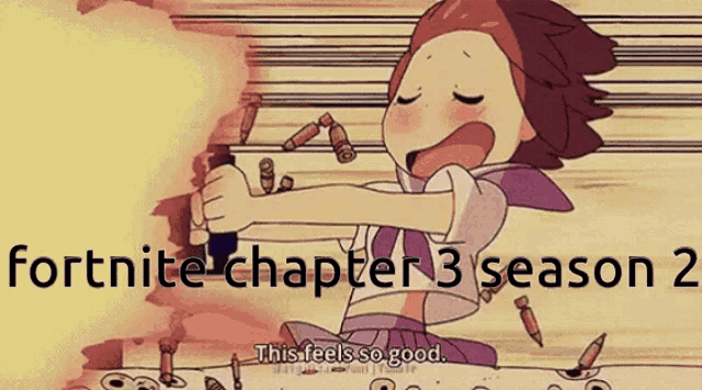 a cartoon of a girl with the words fortnite chapter 3 season 2 on the bottom