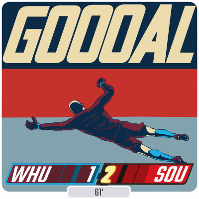 a poster that says goodal with a soccer player