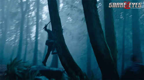 High Jump Snake Eyes Movie GIF - High Jump Snake Eyes Movie Into The Woods GIFs