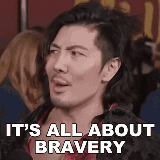 Its All About Bravery Guy Tang GIF - Its All About Bravery Guy Tang The Key Is Bravery GIFs