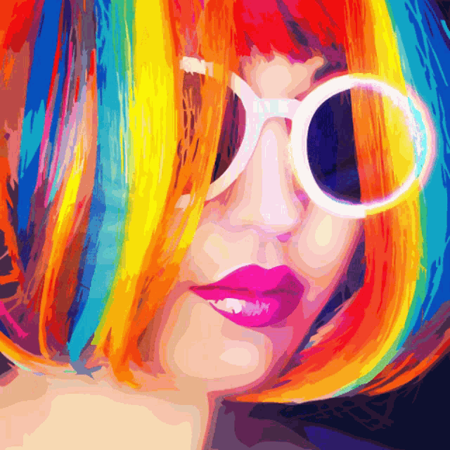 Rainbow Girl Rainbow GIF - Rainbow Girl Rainbow GIFs