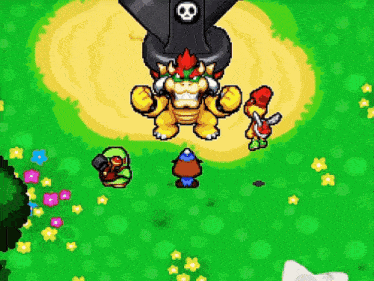 a video game with a skull on a rocket