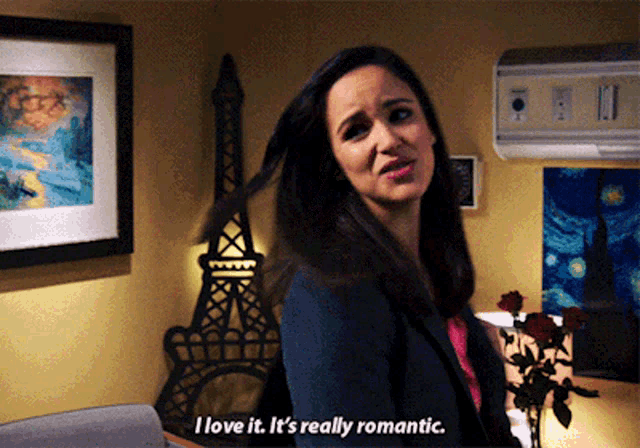 a woman says " i love it it 's really romantic " in a hospital room