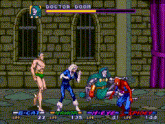 a video game with doctor doom on the screen