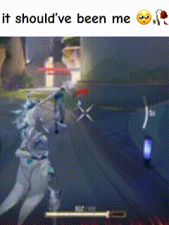 a screenshot of a video game with the words " it should 've been me "