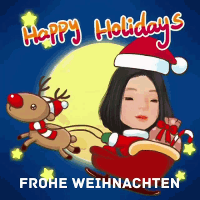 Happy Holidays Happy Holidays Gif GIF - Happy Holidays Happy Holidays Gif Frohe Weihnachten GIFs