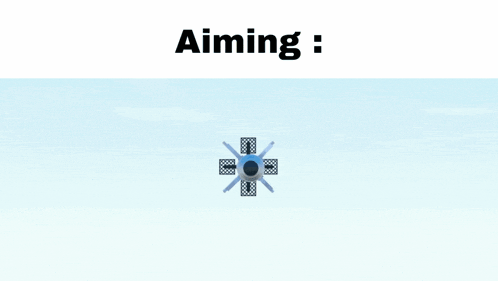 a picture of a missile that says aiming on it