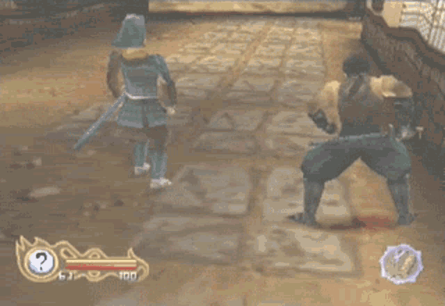a screenshot of a video game with the number 100 on the bottom left