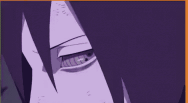 a close up of a person 's face with a purple background and a purple eye .