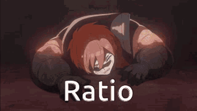 a cartoon of a man in a military uniform with the word ratio written below him