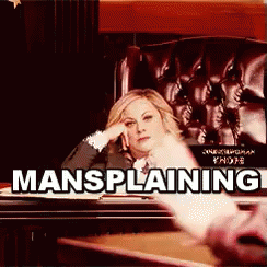 Get Me Outta Here GIF - Mansplaining Amy Poehler Cant GIFs
