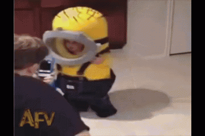Dying Of Laughter GIF - Halloween Costume Minion GIFs