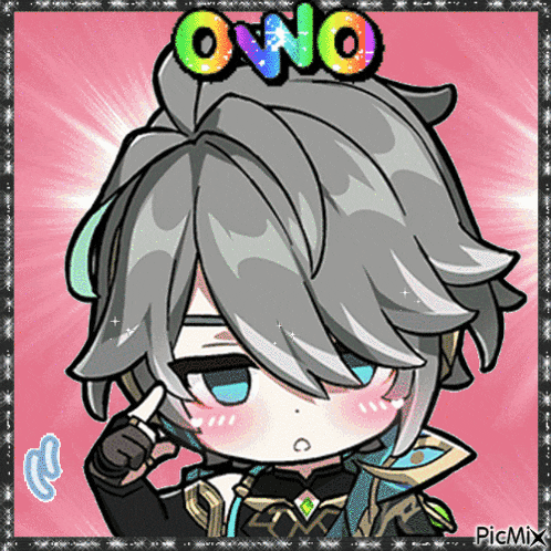 a picture of a cartoon character with the word ono on top