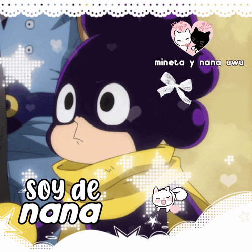a picture of a cartoon character with the words soy de nana on it