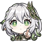 a cartoon girl with white hair and green eyes is pointing at something .