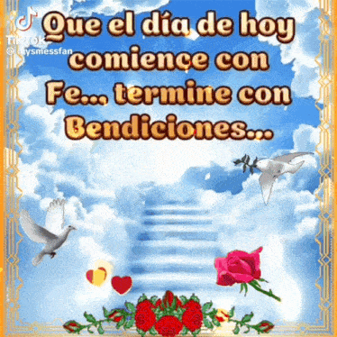 que el dia de hoy comienza con fe termina con bendiciones